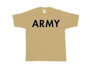 Large Youths Army T Shirt Sand L L Army Sand