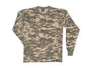 ACU Digital Camouflage Long Sleeve T Shirt Medium Army Digital ACU Digital Camouflage