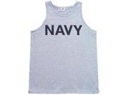 Outdoor Men s Navy Imprinted Tank Top Extra Large Navy Blue Heather Grey Outdoor