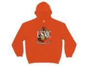 Outdoor Men s Usmc Logo Imprint Pullover Hoodie Small Red Outdoor
