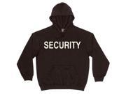 Black Security Imprint Pullover Sweatshirt Winter Warm Running Sweater Medium Black