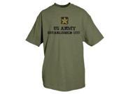 Outdoor Men s Army Established One Sided Imprinted T Shirt Medium Olive Drab Green Outdoor