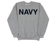Outdoor Men s Navy Crewneck Sweatshirt Medium Heather Grey Outdoor