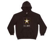 Outdoor Men s Army Star Imprint Pullover Hoodie 2X Large Black Outdoor