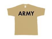 Sand Army Youth s Short Sleeve T Shirt Large Sand Tan
