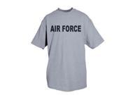 Outdoor Men s Air Force One Sided Imprinted T Shirt 2X Large Heather Grey Outdoor