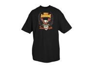 Black 101st Airborne With Screaming Eagle One Sided Imprinted T Shirt 3X Large Black