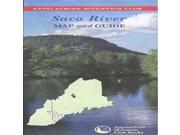 Globe Pequot Press Appalachian Mtn. Clubamc Saco River Map Guide Appalachian Mountain Club