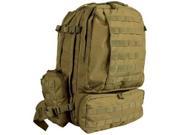 Coyote Brown Advanced 3 Day Combat Pack 22 x 16 x 12 MOLLE Compatible Backpack Bag 56 468 Outdoor