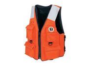 Brand New Mustang Survival Mustang Four Pocket Vest W Solas Tape 3Xl 7Xl Orange Product Category Marine Safety Perso