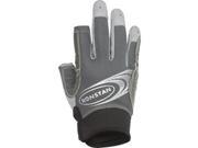 Ronstan Sticky Race Gloves w 3 Full 2 Cut Fingers Grey X Small RF4881XS Ronstan