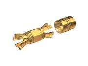 Shakespeare PL 258 CP G Gold Splice Connector For RG 8X or RG 58 AU Coax.Shakespeare PL 258 CP G