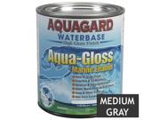 Aquagard Aqua Gloss Waterbased Enamel 1Qt Medium Grey 80018 Aquagard