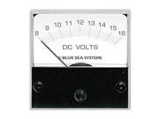Blue Sea 8028 DC Analog Micro Voltmeter 2 Face 8 16 Volts DCBlue Sea Systems 8028