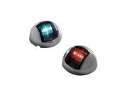 Attwood 3500 Series 1 Mile LED Vertical Mount Bi Color Red Green Combo Sidelight Pair 12V Stainless Steel HousingAttwood
