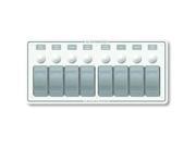 Blue Sea 8271 Water Resistant Panel 8 Position White Horizontal Mount 8271 Blue Sea Systems