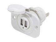 The Excellent Quality Blue Sea 12V DC Dual USB Charger Socket White 1016200 Blue Sea Systems