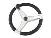 Schmitt Evo Pro 316 Cast Stainless Steel Steering Wheel w Control Knob 15.5 Diameter Schmitt Ongaro Marine