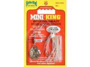 Strike King Mini King Spinnerbait Single Colorado Diamond Blade White Head White Skirt 0.125 Ounce Strike King Lu