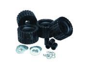 C.E. Smith Ribbed Roller Replacement Kit 4 Pack Black Outdoor