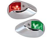 Perko LED Side Lights Red Green 24V Chrome Plated Housing Perko