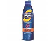 Coppertone Sport Continuous Spray Breathable Sunscreen SPF 50 Ultra Sweatproof 6 Fluid Ounce 177 ml Coppertone