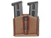 Aker Leather Tan 616 Dual Magazine Carrier Smith Wesson 39