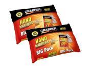 Grabber Warmers Grabber Big Pack Hand Warmers 10 Pair Hand Warmer Foil Pack 10 Count Pack of 2 GRABBER WARMERS