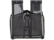Aker Leather Black 616 Dual Magazine Carrier Double Stack 9Mm .40