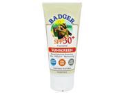 Badger SPF 30 Unscented Sunscreen 2.9 oz 87 ml Badger