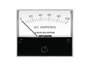 Blue Sea 8258 AC Analog Ammeter 2 3 4 Face 0 100 Amperes AC Blue Sea Systems