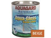 Aquagard Aqua Gloss Waterbased Enamel Quart Down East BluffAquagard Aqua Gloss Waterbased Enamel 1Qt Down East Buff Beig