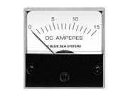 Blue Sea 8038 Ammeter Micro Dc 0 15ABlue Sea 8038 Dc Analog Micro Ammeter 2 Face 0 15 Amperes Dc