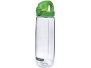 Nalgene On The Fly Water Bottle Clear with Green Cap NALGENE