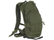 Olive Drab Hiking Camping 2.5 Liter Hydration Water Backpack 17 x 8 x 5