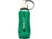 Thinksport Stainless Steel Insulated Sports Water Bottle 25oz; Green Thinksport