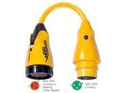Marinco EEL Pigtail 50 Amp 125 Volt Male to 30 Amp Female Adapter Marinco