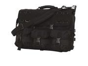 Black Tactical Field Briefcase 17.5 x 14 x 5 Laptop Computer Shoulder Bag