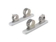 TACO 2 Rod Hanger w Poly Rack Polished Stainless Steel TACO Metals