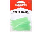 Boone Bait Strip Baits Green Glo 10Pk 04481 Fishing Lures