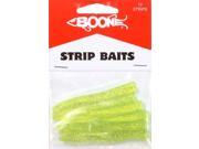 Boone Bait Strip Fishing Bait 10 Pack Yellow Sparkle 4470 Boone Bait