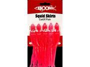 Boone Bait 4 1 4 Squid Skirt Hot Pink 14164 Fishing Lures