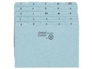 Self Tab Card Guides 25 Pt Pressbrd A Z 6 x4 5Tab 6 ST Blue