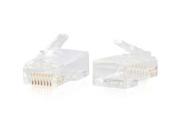 RJ45 Cat6 Modular Plug for Round Solid Stranded Cable 10pk