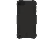 Black Survivor Skin Protective Case for iPod touch 5th 6th gen. 6 foot drop protection in a silicone skin.