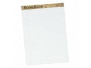 Second Nature Recycled Pads 8 1 2 x 11 3 4 White 50 Sheets Dozen