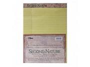 Second Nature Recycled Pads 8 1 2 x 11 3 4 Canary 50 Sheets Dozen