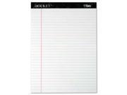 Docket Ruled Perforated Pads 8 1 2 x 11 3 4 White 50 Sheets Dozen