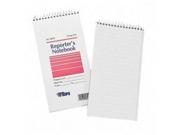 Reporter Notebook Legal Wide 4 x 8 White 70 Sheets Dozen