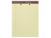 The Legal Pad Ruled Perf Pad Legal Wide 8 1 2 x 11 3 4 Canary 50 Sheets